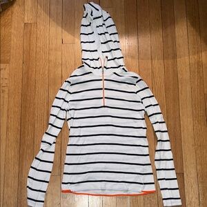 Ralph Lauren Black and White Cotton Hoodie NW/OT